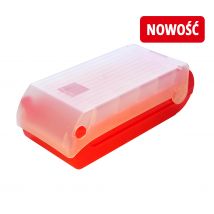 MEMOBOX HIPPO RED - pudełko do nauki z fiszek