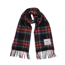 Heritage Traditions - Black Stewart Tartan Woollen Scarf