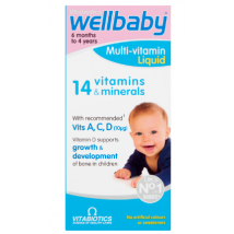 Vitabiotics Wellbaby - 14 Vitamins &amp; Minerals (150ml)