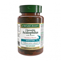 Nature&#039;s Bounty - Natures Bounty Chewable Acidophilus Strawberry Flavour Gummies (60)