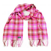 Glencroft - 100% Cashmere Pink Plaid Stole