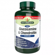 Natures Aid - Glucosamine 500mg &amp; Chondroitin 100mg Complex (180 Capsules)