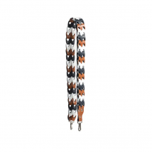 Gweniss Isla Shoulder Strap - Dark Tan/White/Navy Blue