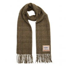 Heritage Traditions- Prince of Wales Check Wool Scarf - Green