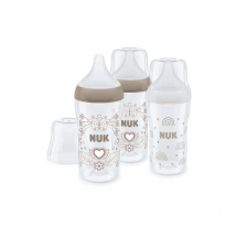 NUK - Perfect Match 3pcs Bottle Set Rainbow Heart (Damaged)