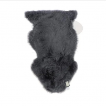 Fenland Sheepskin Single Rug Charcoal