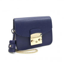 Furla Metropolis Small Shoulder Bag in Navy Blue