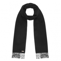 Hortons England -Lindo Lambswool Scarf - Black