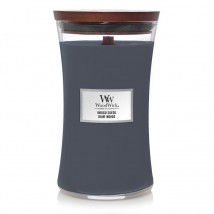 WoodWick- Indigo Suede Large Hourglass Candle (605g)