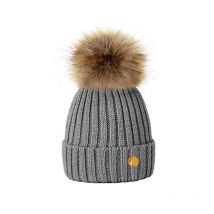 Hortons England Meribel PomPom Hat - Grey