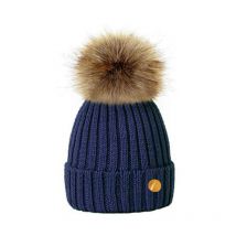 Hortons England Meribel PomPom Hat - Navy