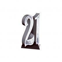 18 ans ou 21 ans géant, en carton plat (21 ans, argent)