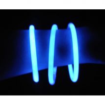 100 bracelets bleu lumineux d'ambiance (BLEU)