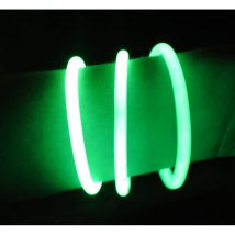 100 bracelets lumineux multicolores (VERT)