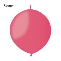 50 ballons ronds avec lien (Rouge)