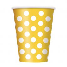 6 Gobelets à pois (Rose clair)