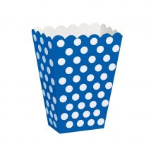 8 boîtes à pop corn (Bleu)