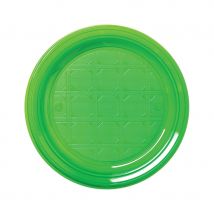 Assiettes rondes en plastique (Vert 30x22cm)