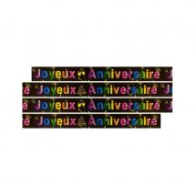 Banderole Anniversaire Feux d'artifice 3,60m (Joyeux anniversaire)