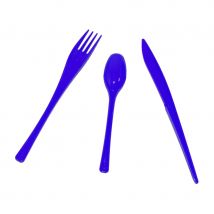 Boite de 30 couverts en plastique (AUBERGINE)