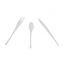 Boite de 30 couverts en plastique (BLANC)