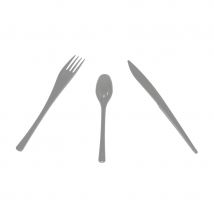 Boite de 30 couverts en plastique (GRIS)