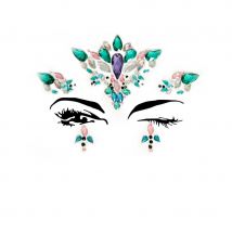 Bijoux de visage à coller fantaisie pour adulte (Reine)