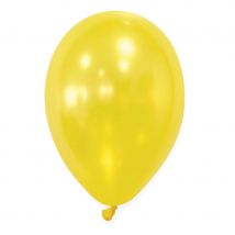 Ballons en latex biodégradable (Jaune métallisé, x50)