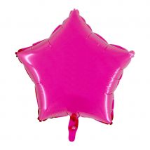 Ballon étoile métallisé (Fuchsia)