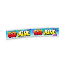 Banderole imprimée âge de 320cm (60 aine)