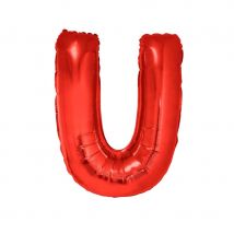 Ballon lettre rouge géante de 102cm (Lettre U)