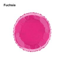 Ballon métal alu rond plat (FUSCHIA)