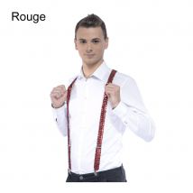 Bretelles paillettes (Rouge)