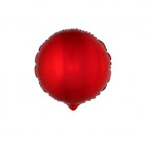 Ballon citron vert rond en alu de 45cm (Rouge)