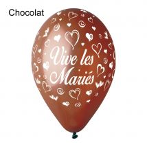 Ballons vive les mariés (Chocolat)