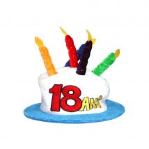 Chapeau bougies d'anniversaire (18 ans)