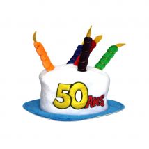 Chapeau bougies d'anniversaire (50 ans)