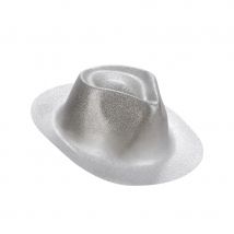 Chapeau borsalino pailleté (Argent)