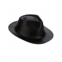 Chapeau borsalino pailleté (Noir)