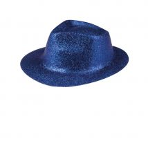 Chapeau borsalino pailleté (Bleu)