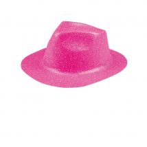Chapeau borsalino pailleté (Rose)