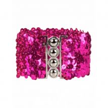 Ceinture disco à sequins pour femme (Rose)