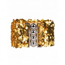 Ceinture disco à sequins pour femme (Or)