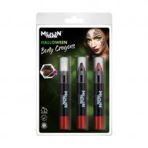 Crayon de maquillage Halloween (Blanc, noir, rouge)