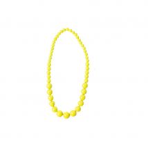 Collier de perles grossissantes fluo (Jaune)
