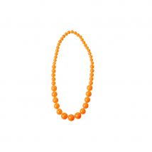 Collier de perles grossissantes fluo (Orange)
