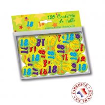 Confettis de table âge de 2,5cm (18 ans)