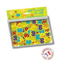 Confettis de table âge de 2,5cm (50 ans)