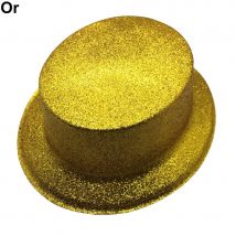 Chapeau haut de forme à paillettes (Or)