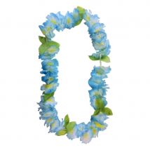 Collier hawaïen de fleurs (Bleu)